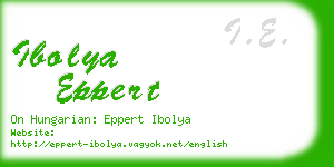ibolya eppert business card